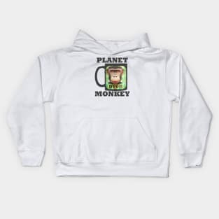 Planet Monkey DYOR Funny NFT Meme Kids Hoodie